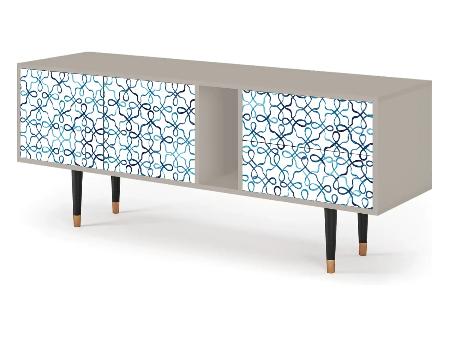 Móvel De Tv| Mueble de TV - 170х69х48 cm - T1 - Marine Strings, Areia Bege
