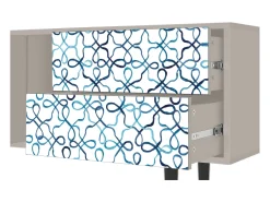 Móvel De Tv| Mueble de TV - 170х69х48 cm - T1 - Marine Strings, Areia Bege