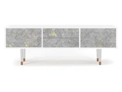 Discount Mueble de TV - 170х59х48 cm - T4 - Mariana Trench, Branco Bege