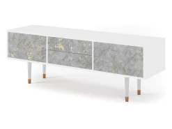 Discount Mueble de TV - 170х59х48 cm - T4 - Mariana Trench, Branco Bege
