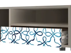 Mueble de TV - 115х59х48 cm - T3 - Marine Strings, Areia^ Móvel De Tv