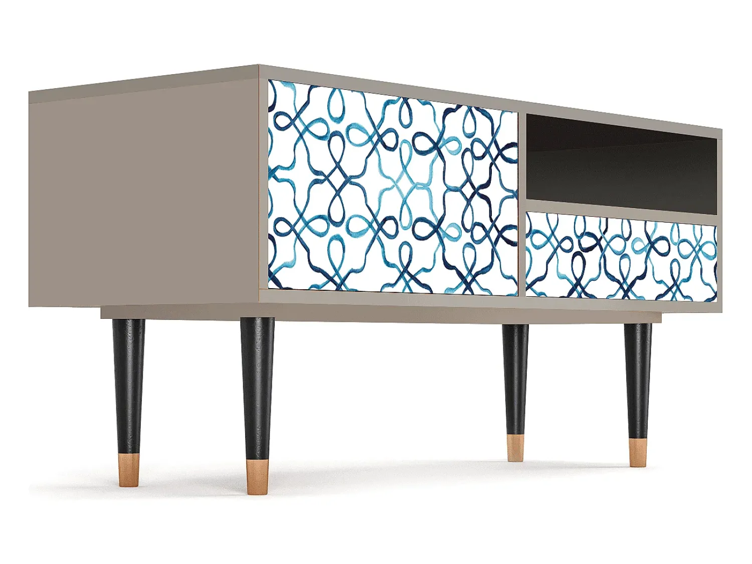 Mueble de TV - 115х59х48 cm - T3 - Marine Strings, Areia^ Móvel De Tv