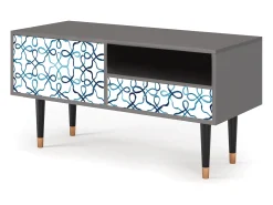 Best Mueble de TV - 115х59х48 cm - T3 - Marine Strings, Cinza Cinzento