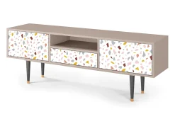 Móvel De Tv* Mueble de TV - 170х59х41 cm - T6 - Marmelade Cheese, Latte Bege