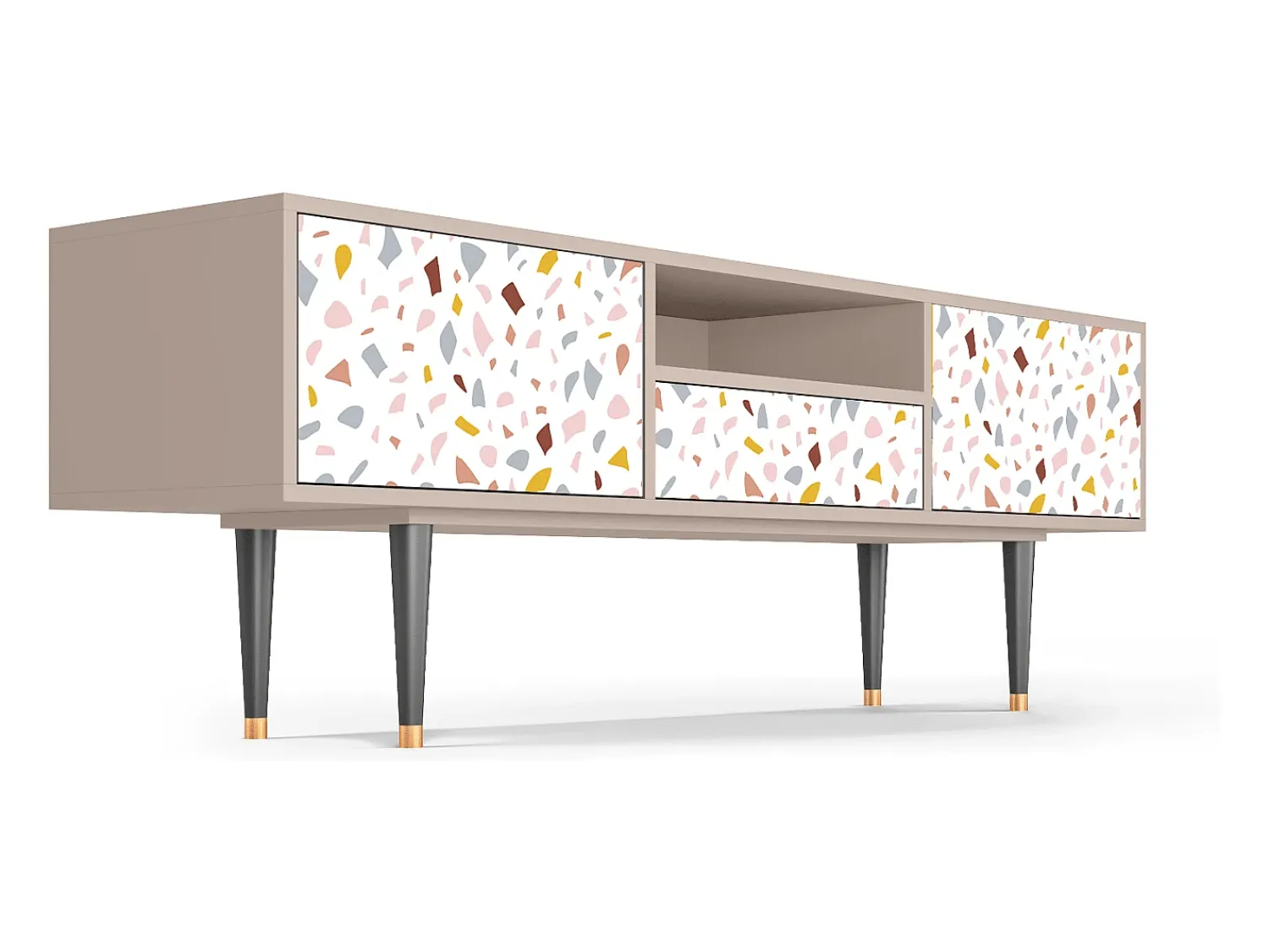 Móvel De Tv* Mueble de TV - 170х59х41 cm - T6 - Marmelade Cheese, Latte Bege