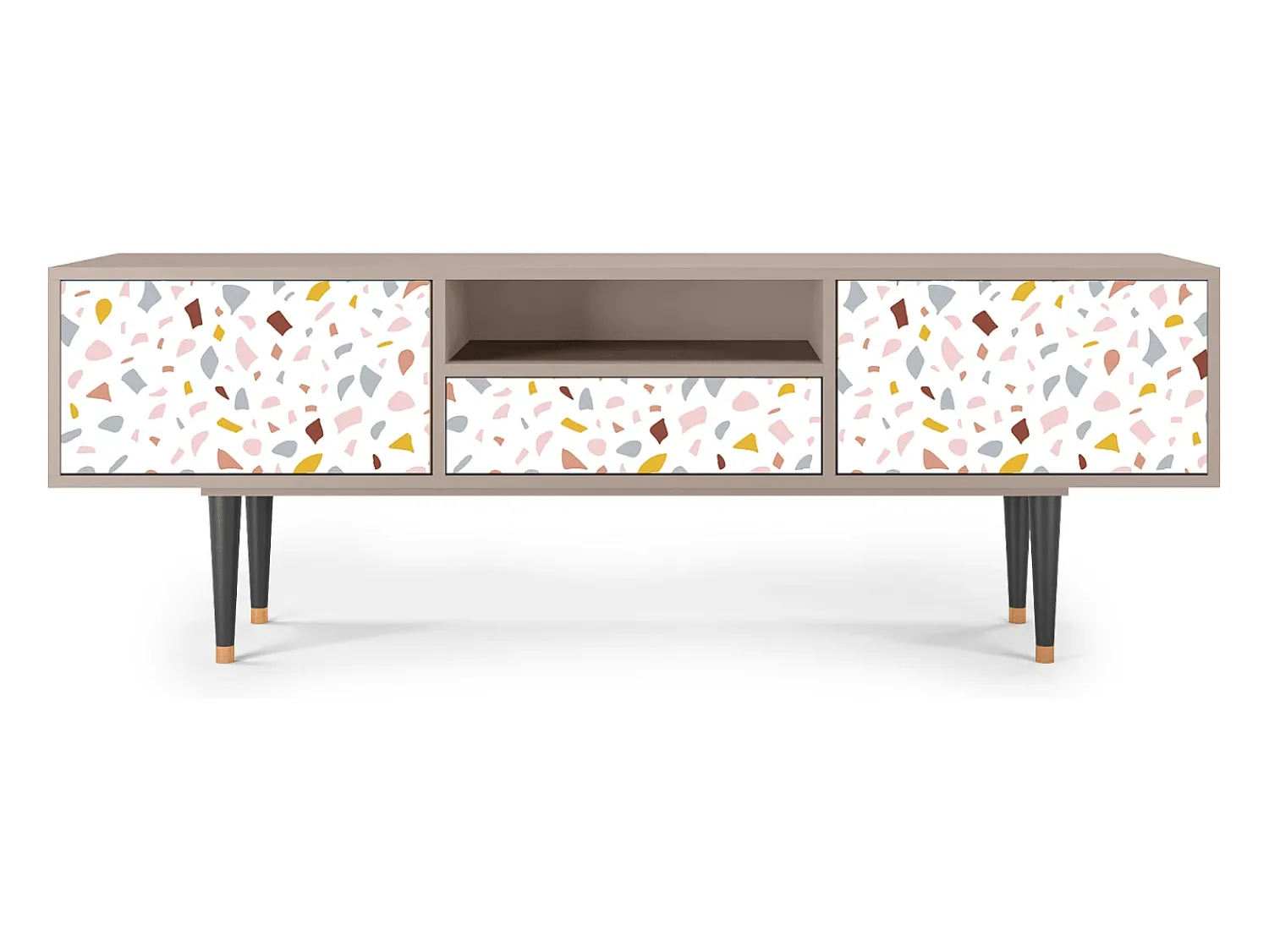 Móvel De Tv* Mueble de TV - 170х59х41 cm - T6 - Marmelade Cheese, Latte Bege