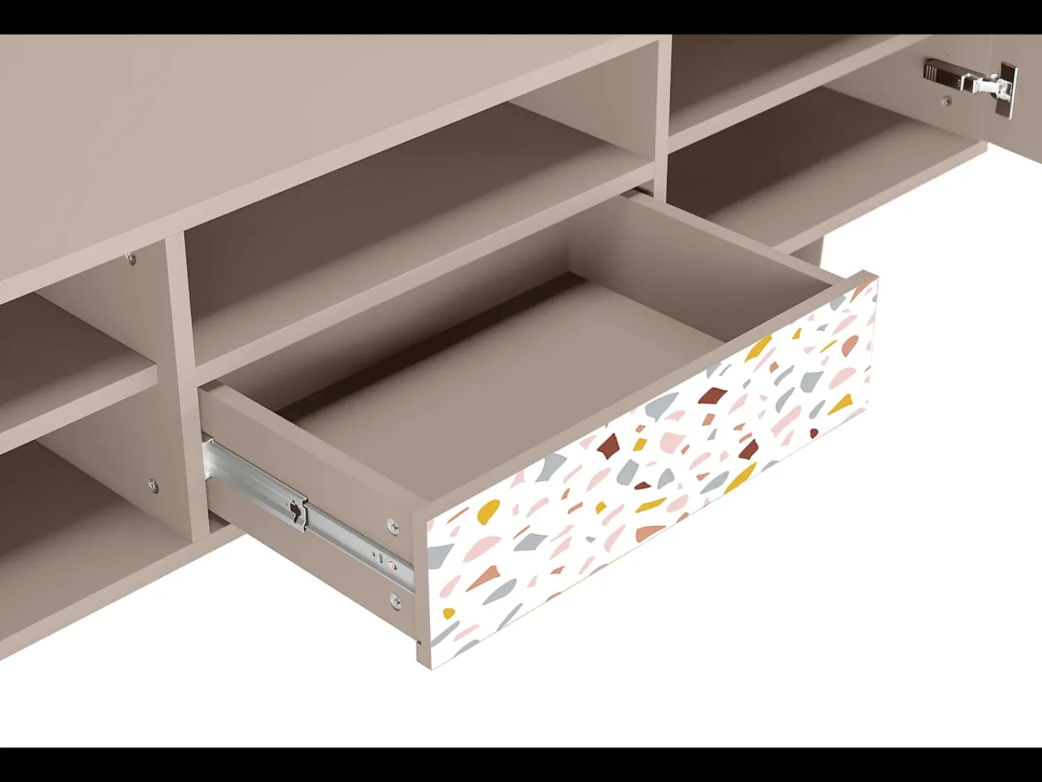 Móvel De Tv* Mueble de TV - 170х59х41 cm - T6 - Marmelade Cheese, Latte Bege