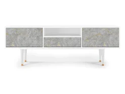 Clearance Mueble de TV - 170х59х41 cm - T6 - Mariana Trench, Branco Bege