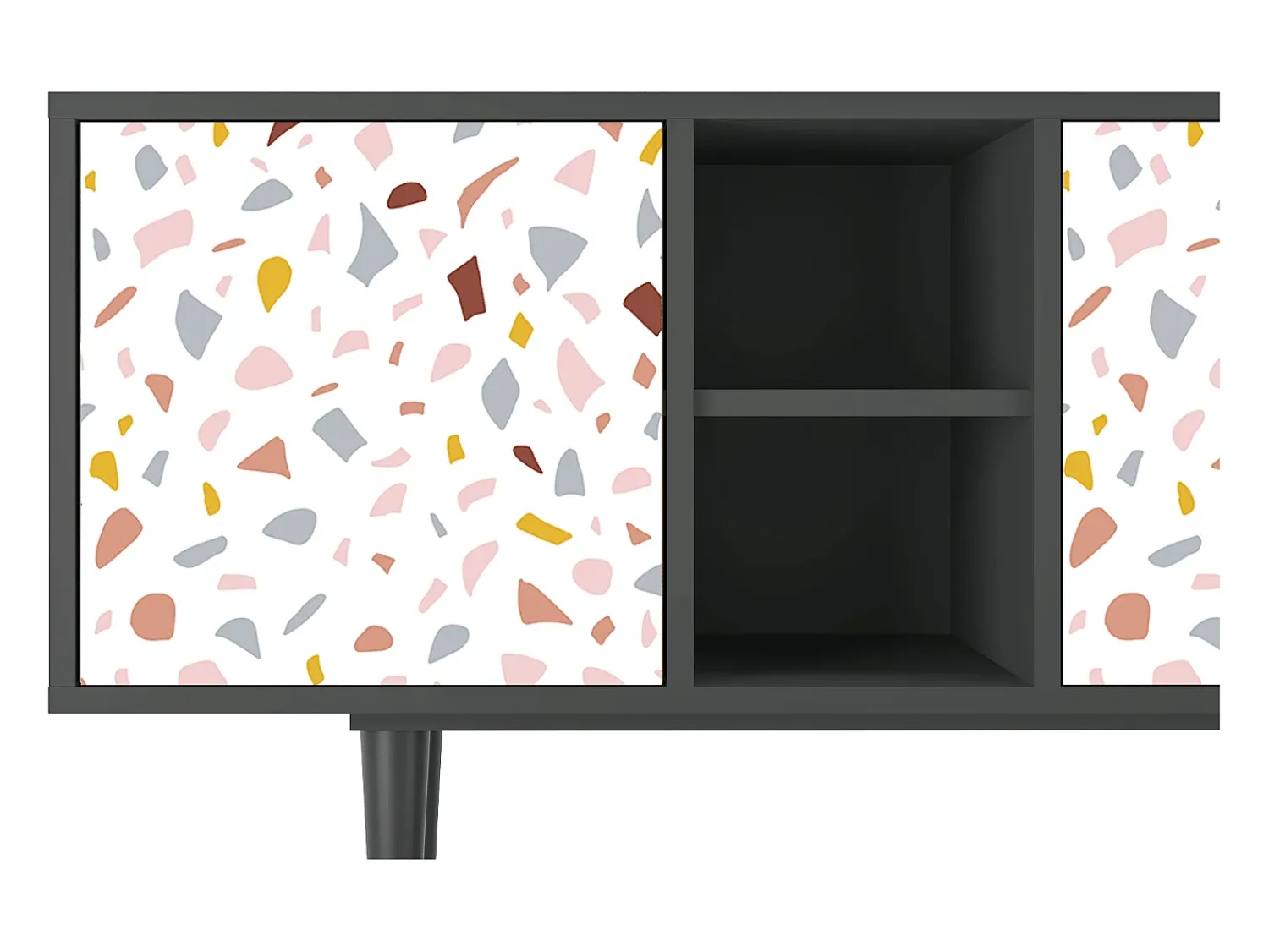 Mueble de TV - 150х69х41 cm - T5 - Marmelade Cheese, Antracite^ Móvel De Tv