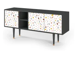 Mueble de TV - 150х69х41 cm - T5 - Marmelade Cheese, Antracite^ Móvel De Tv