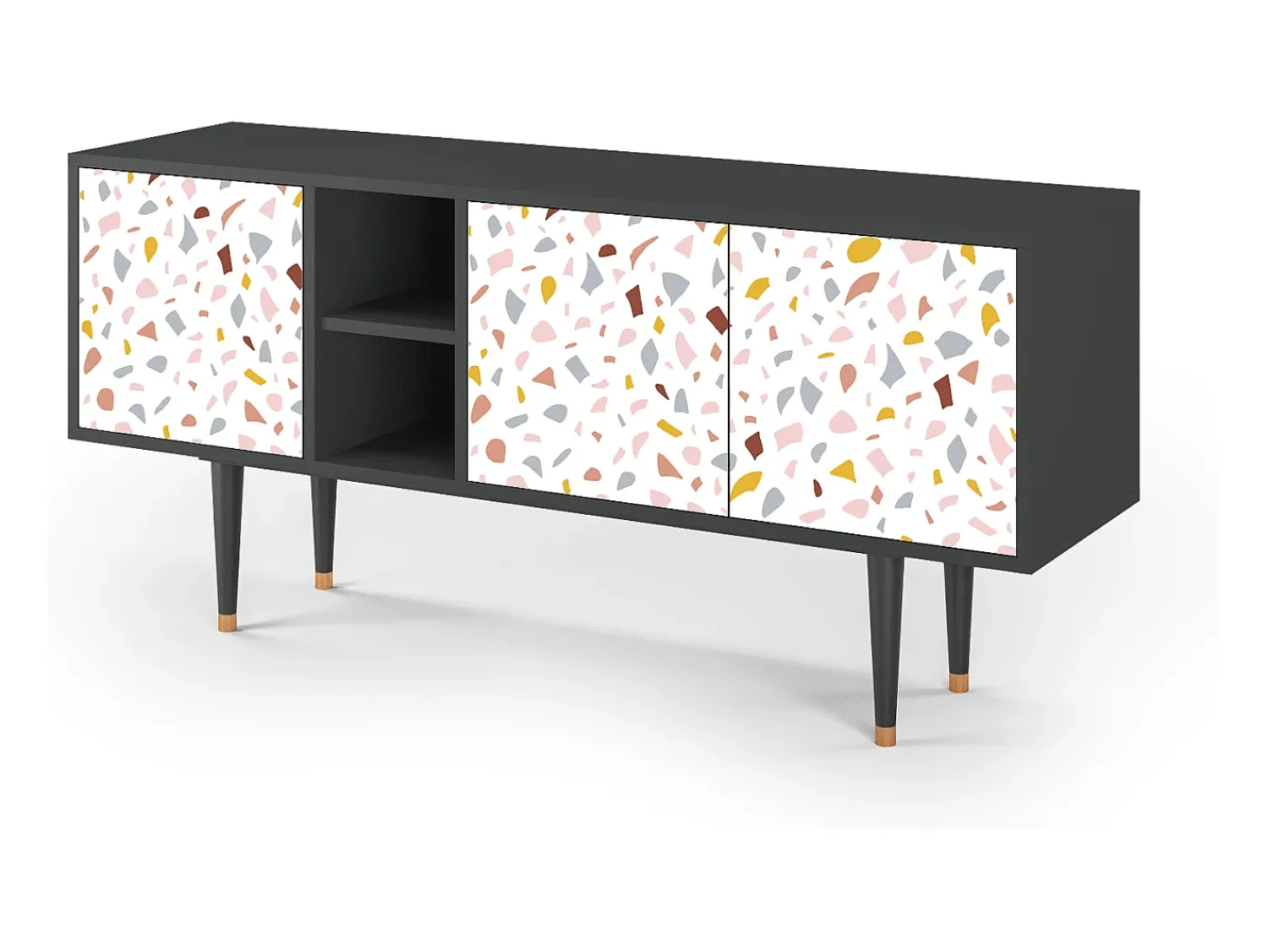 Mueble de TV - 150х69х41 cm - T5 - Marmelade Cheese, Antracite^ Móvel De Tv
