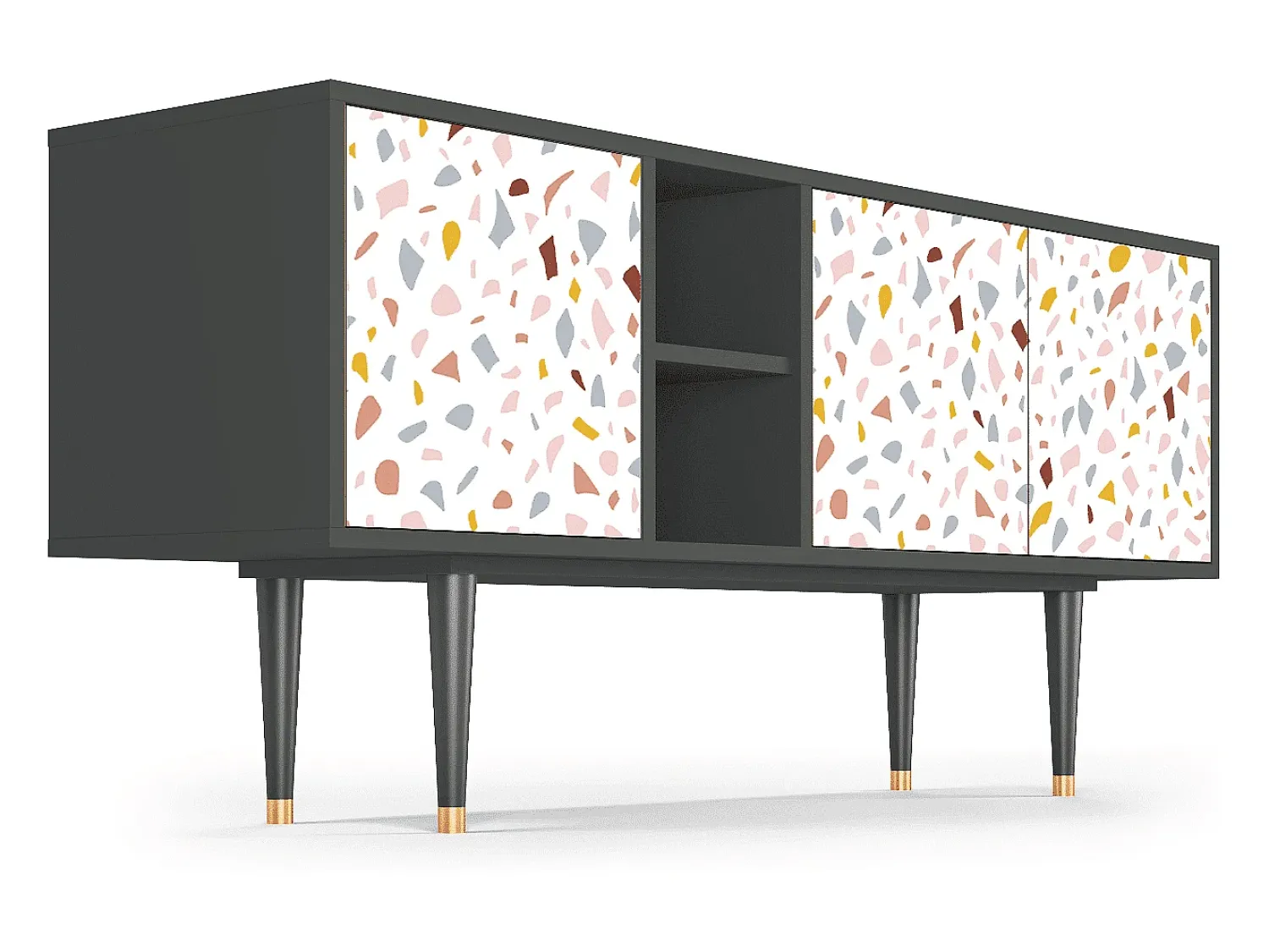 Mueble de TV - 150х69х41 cm - T5 - Marmelade Cheese, Antracite^ Móvel De Tv
