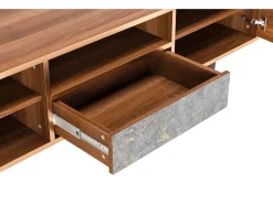 Móvel De Tv* Mueble de TV - 170х59х41 cm - T6 - Mariana Trench, Nogueira Castanho