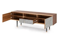 Móvel De Tv* Mueble de TV - 170х59х41 cm - T6 - Mariana Trench, Nogueira Castanho