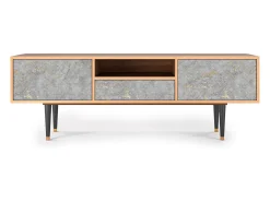 Móvel De Tv* Mueble de TV - 170х59х41 cm - T6 - Mariana Trench, Nogueira Castanho