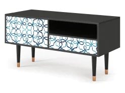 Mueble de TV - 115х59х48 cm - T3 - Marine Strings, Antracite^ Móvel De Tv
