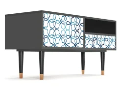 Mueble de TV - 115х59х48 cm - T3 - Marine Strings, Antracite^ Móvel De Tv