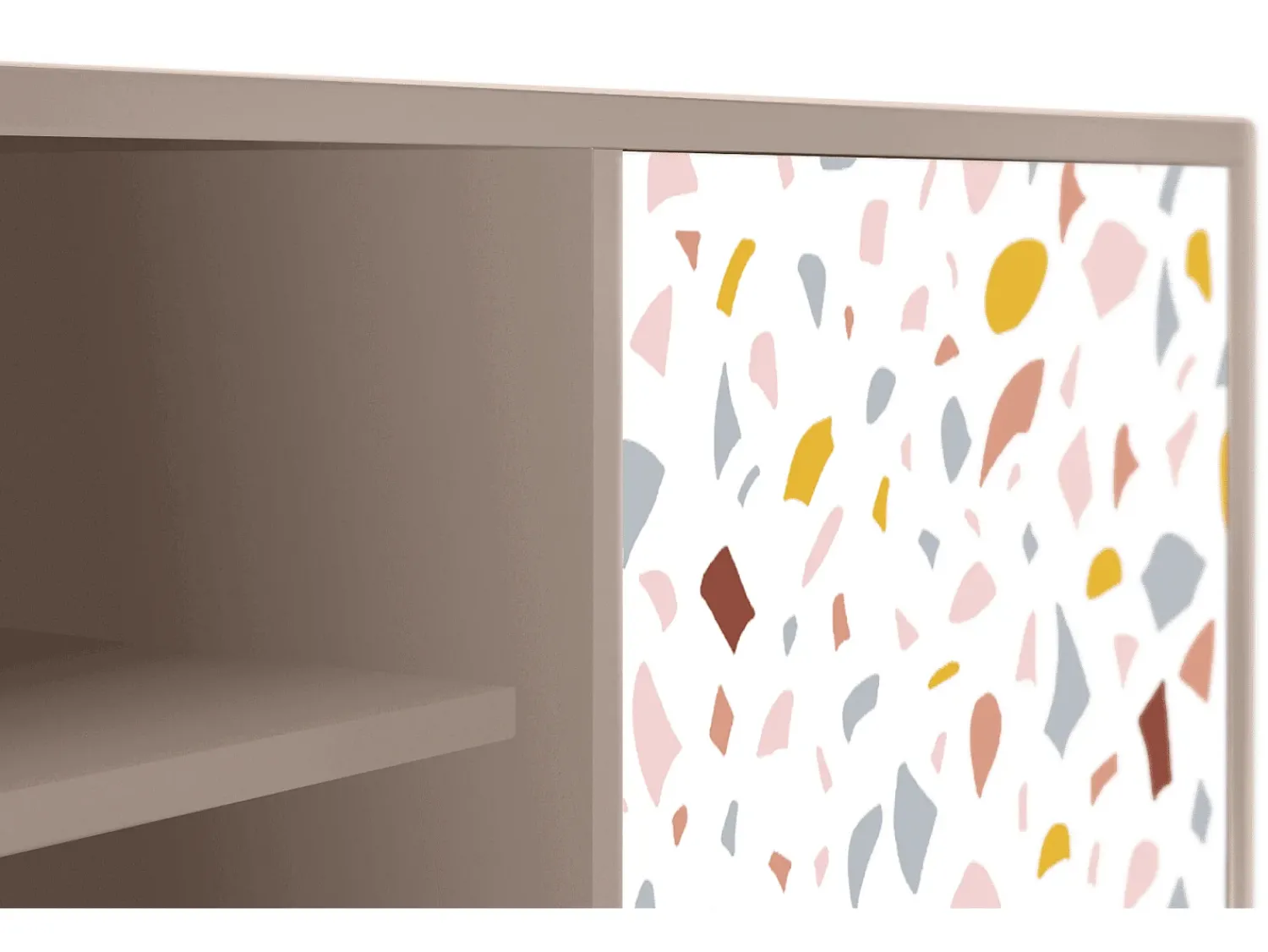 Móvel De Tv| Mueble de TV - 170х69х48 cm - T2 - Marmelade Cheese, Latte Bege