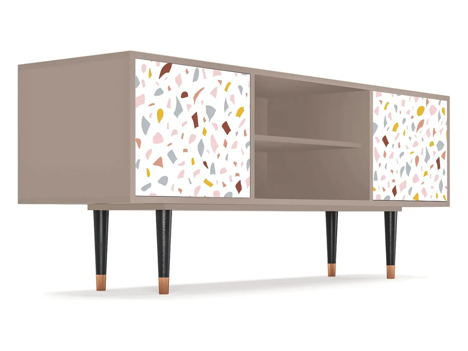 Móvel De Tv| Mueble de TV - 170х69х48 cm - T2 - Marmelade Cheese, Latte Bege