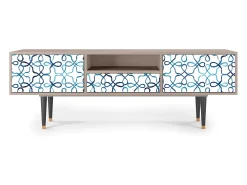 Móvel De Tv* Mueble de TV - 170х59х41 cm - T6 - Marine Strings, Latte Bege