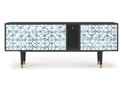 New Mueble de TV - 170х69х48 cm - T1 - Marine Strings, Antracite Cinza antracite