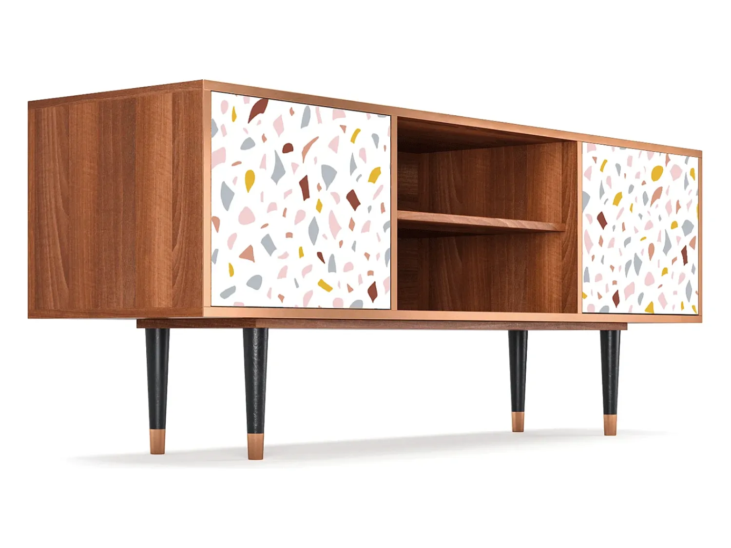 Mueble de TV - 170х69х48 cm - T2 - Marmelade Cheese, Nogueira^ Móvel De Tv