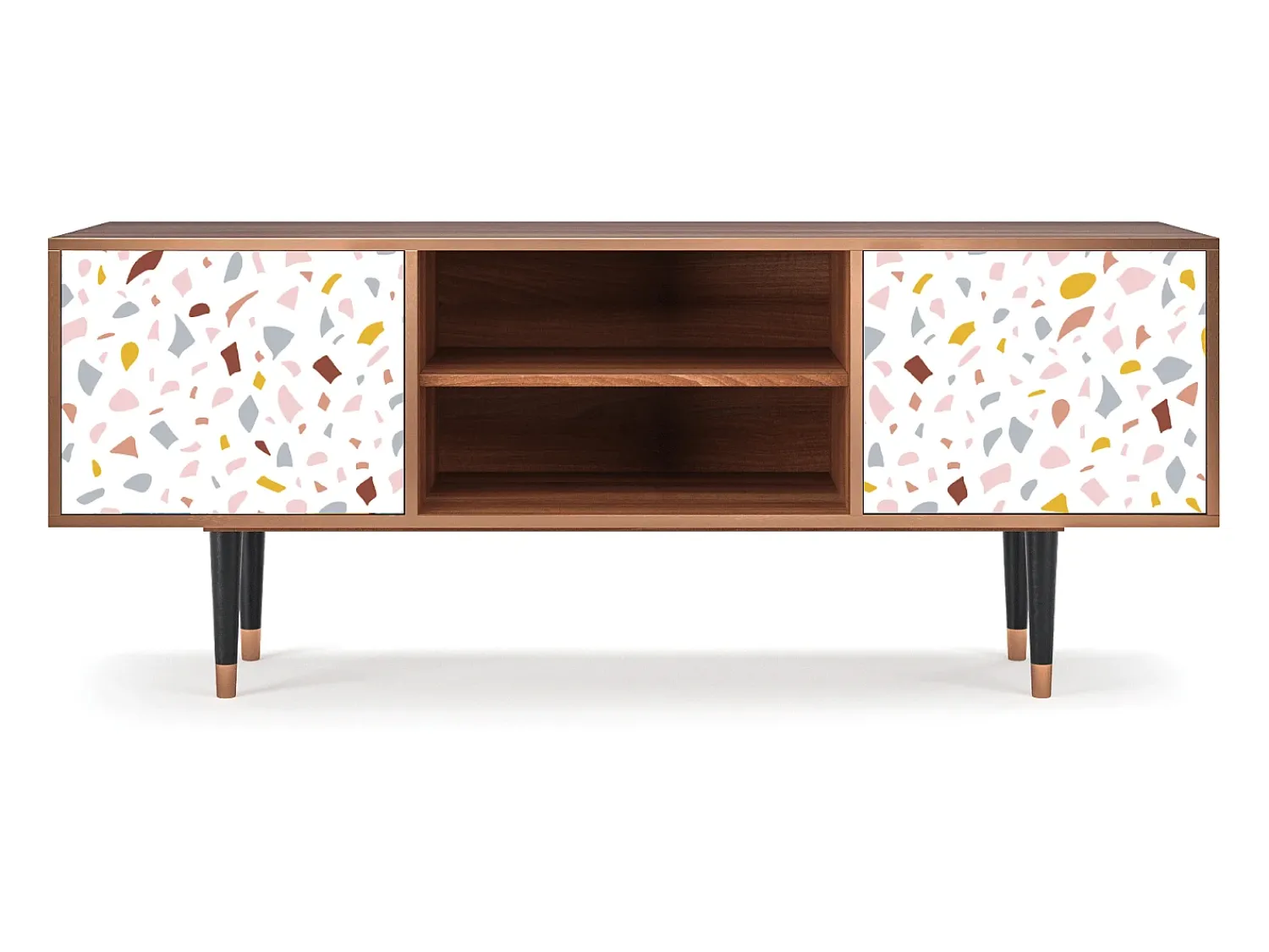Mueble de TV - 170х69х48 cm - T2 - Marmelade Cheese, Nogueira^ Móvel De Tv
