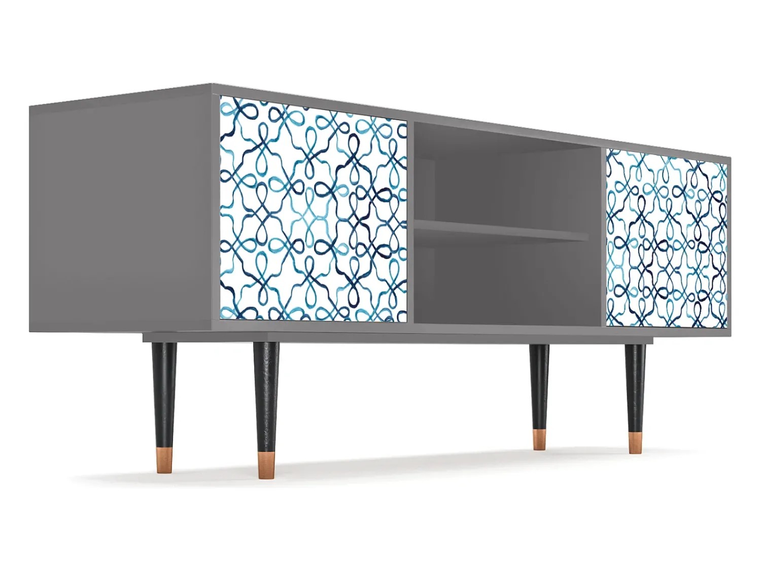 Mueble de TV - 170х69х48 cm - T2 - Marine Strings, Cinza^ Móvel De Tv