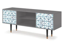 Mueble de TV - 170х69х48 cm - T2 - Marine Strings, Cinza^ Móvel De Tv