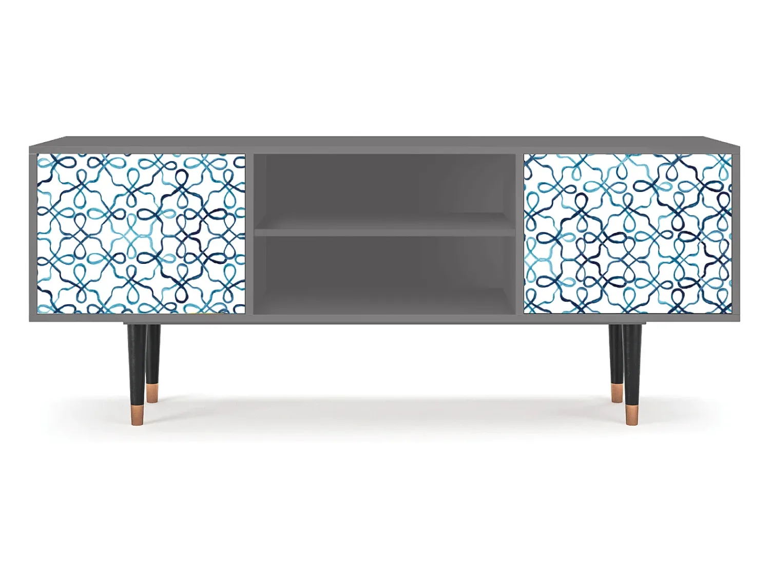 Mueble de TV - 170х69х48 cm - T2 - Marine Strings, Cinza^ Móvel De Tv