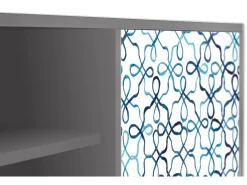 Mueble de TV - 170х69х48 cm - T2 - Marine Strings, Cinza^ Móvel De Tv