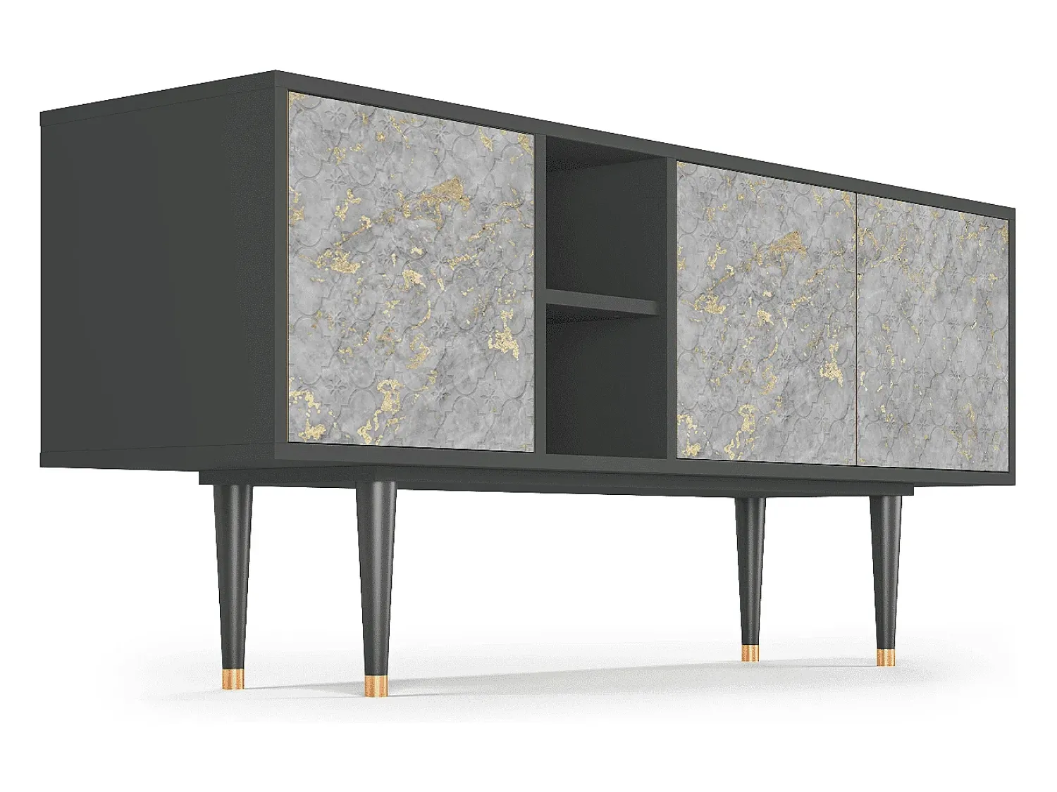 Mueble de TV - 150х69х41 cm - T5 - Mariana Trench, Antracite^ Móvel De Tv