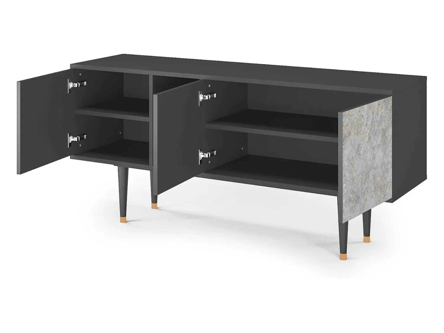 Mueble de TV - 150х69х41 cm - T5 - Mariana Trench, Antracite^ Móvel De Tv