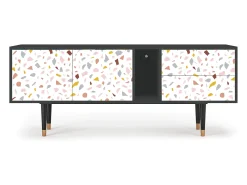 Discount Mueble de TV - 170х69х48 cm - T1 - Marmelade Cheese, Antracite Cinza antracite