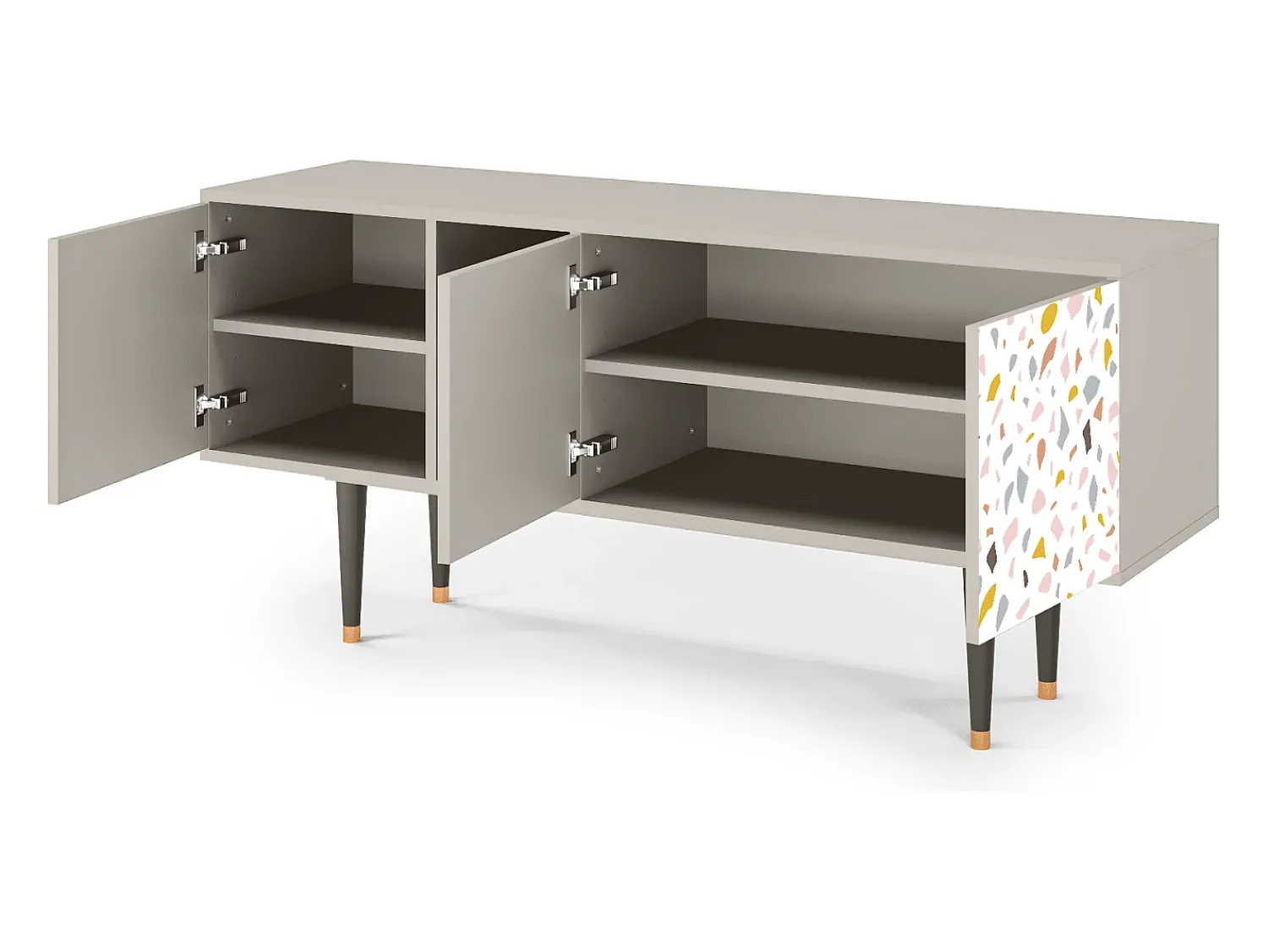 Mueble de TV - 150х69х41 cm - T5 - Marmelade Cheese, Areia^ Móvel De Tv