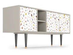 Mueble de TV - 150х69х41 cm - T5 - Marmelade Cheese, Areia^ Móvel De Tv