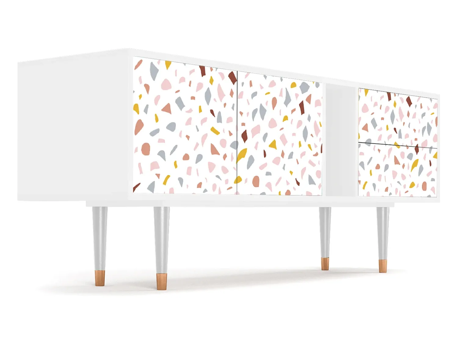Best Mueble de TV - 170х69х48 cm - T1 - Marmelade Cheese, Branco Bege