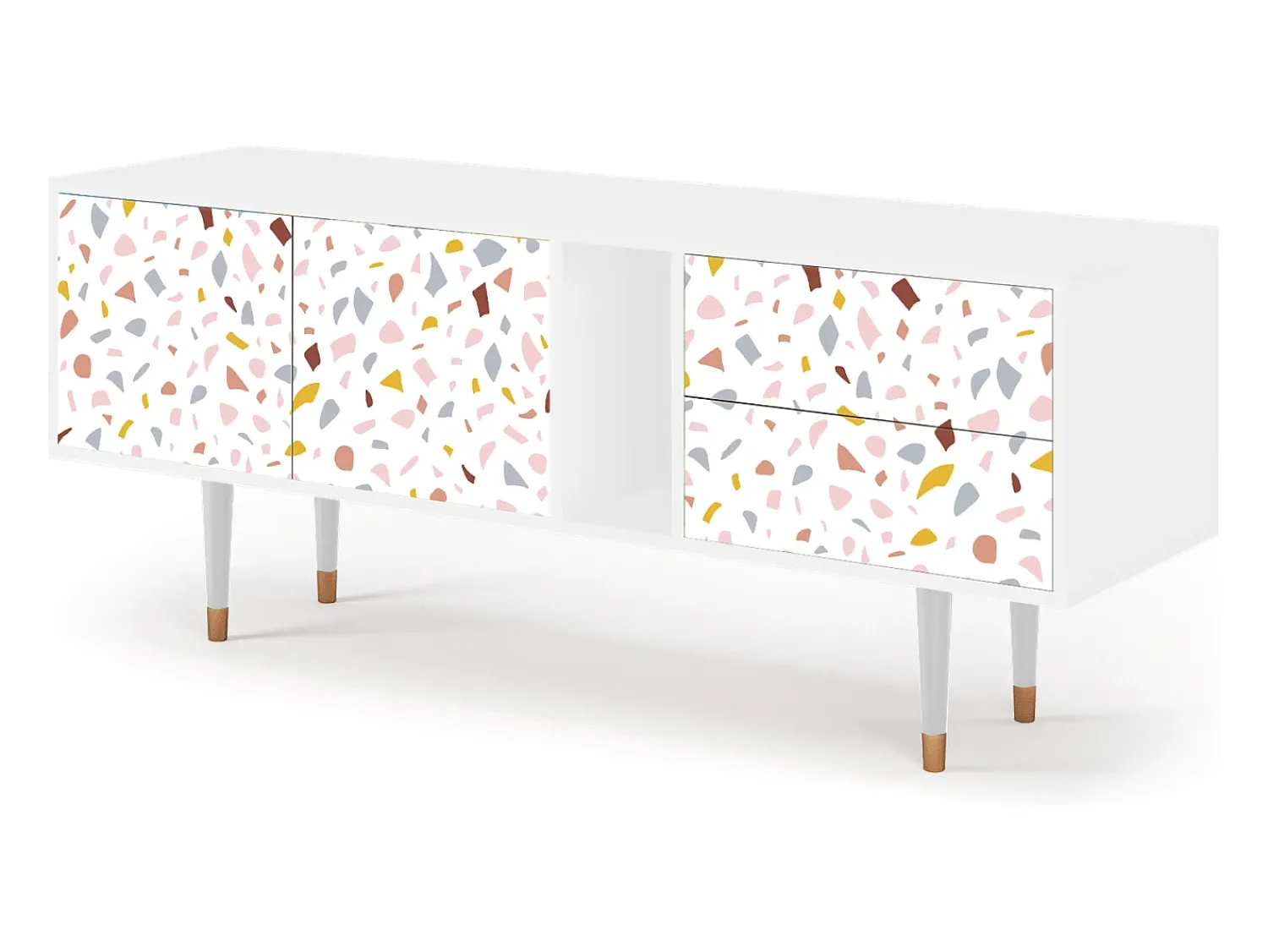 Best Mueble de TV - 170х69х48 cm - T1 - Marmelade Cheese, Branco Bege