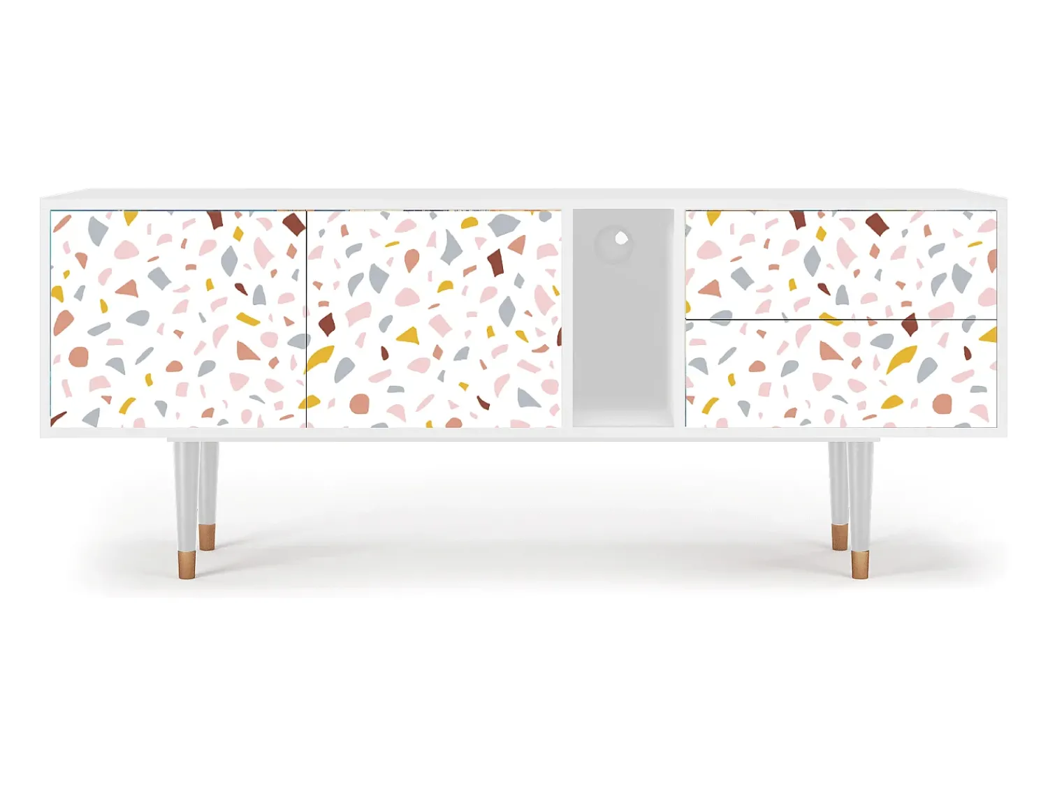 Best Mueble de TV - 170х69х48 cm - T1 - Marmelade Cheese, Branco Bege
