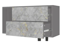 Mueble de TV - 170х69х48 cm - T1 - Mariana Trench, Cinza^ Móvel De Tv