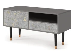 Móvel De Tv* Mueble de TV - 115х59х48 cm - T3 - Mariana Trench, Cinza Cinzento