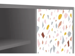 Mueble de TV - 170х69х48 cm - T2 - Marmelade Cheese, Cinza^ Móvel De Tv