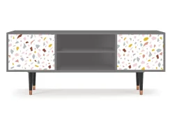 Mueble de TV - 170х69х48 cm - T2 - Marmelade Cheese, Cinza^ Móvel De Tv