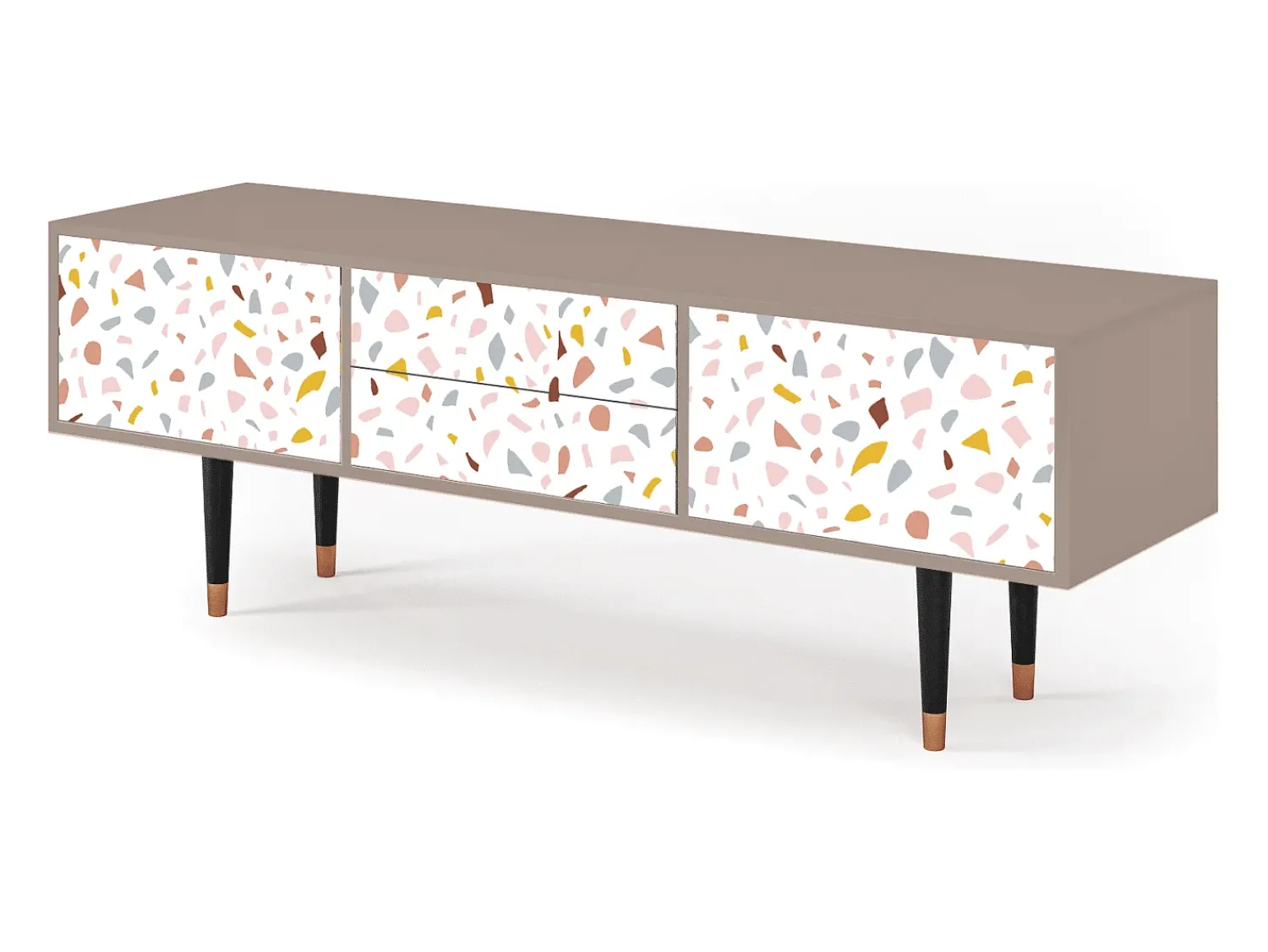 Móvel De Tv* Mueble de TV - 170х59х48 cm - T4 - Marmelade Cheese, Latte Bege