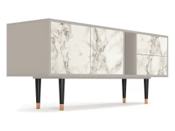 Mueble de TV - 170х69х48 cm - T1 - Milk Marble, Areia^ Móvel De Tv