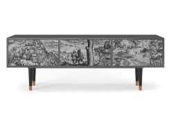 Online Mueble de TV - 170х59х48 cm - T4 - Milites Requiescentes, Antracite Cinza antracite