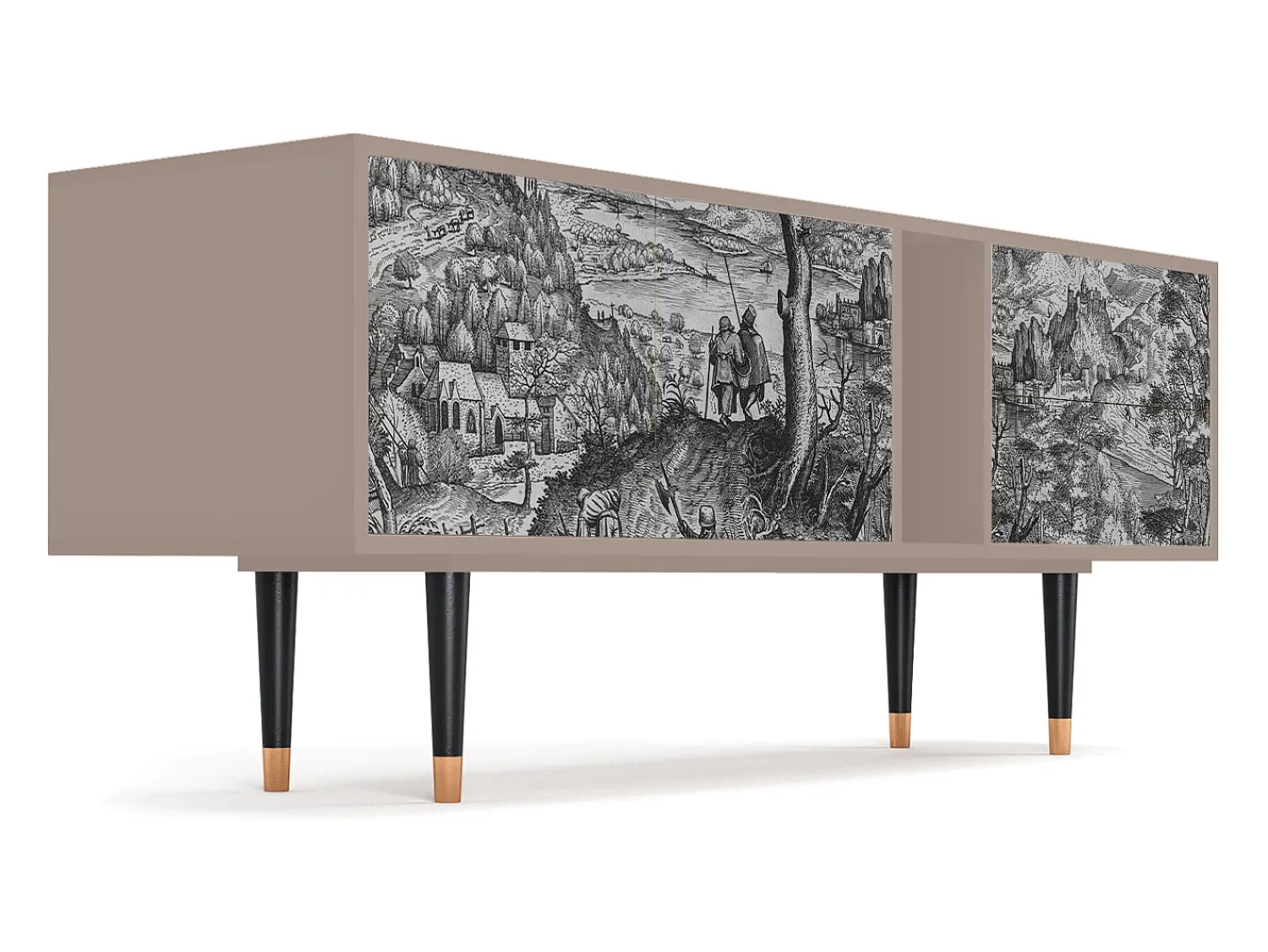 Mueble de TV - 170х69х48 cm - T1 - Milites Requiescentes, Latte^ Móvel De Tv