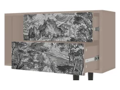 Mueble de TV - 170х69х48 cm - T1 - Milites Requiescentes, Latte^ Móvel De Tv
