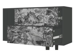 Mueble de TV - 170х69х48 cm - T1 - Milites Requiescentes, Antracite^ Móvel De Tv