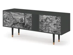 Mueble de TV - 170х69х48 cm - T1 - Milites Requiescentes, Antracite^ Móvel De Tv